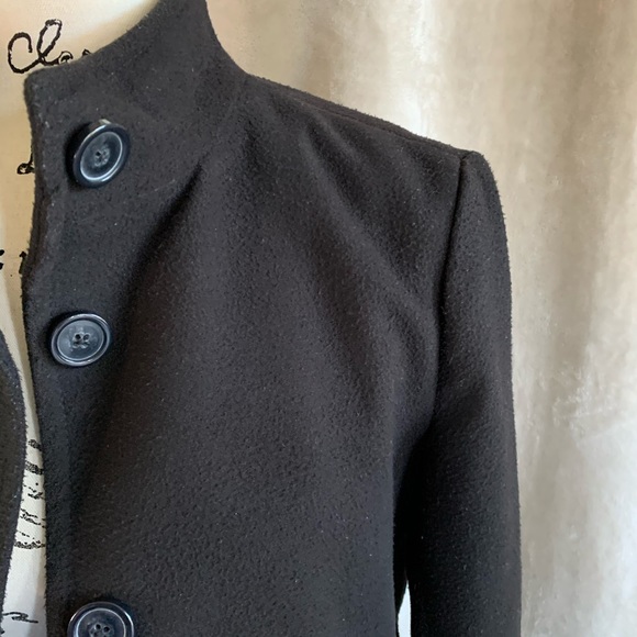 OLD NAVY Pea Coat Up Collar Black SMALL - Picture 3 of 12